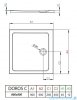 Radaway Doros C Stone brodzik kwadratowy 90x90x4,5 antracyt SDRC9090-01-64S